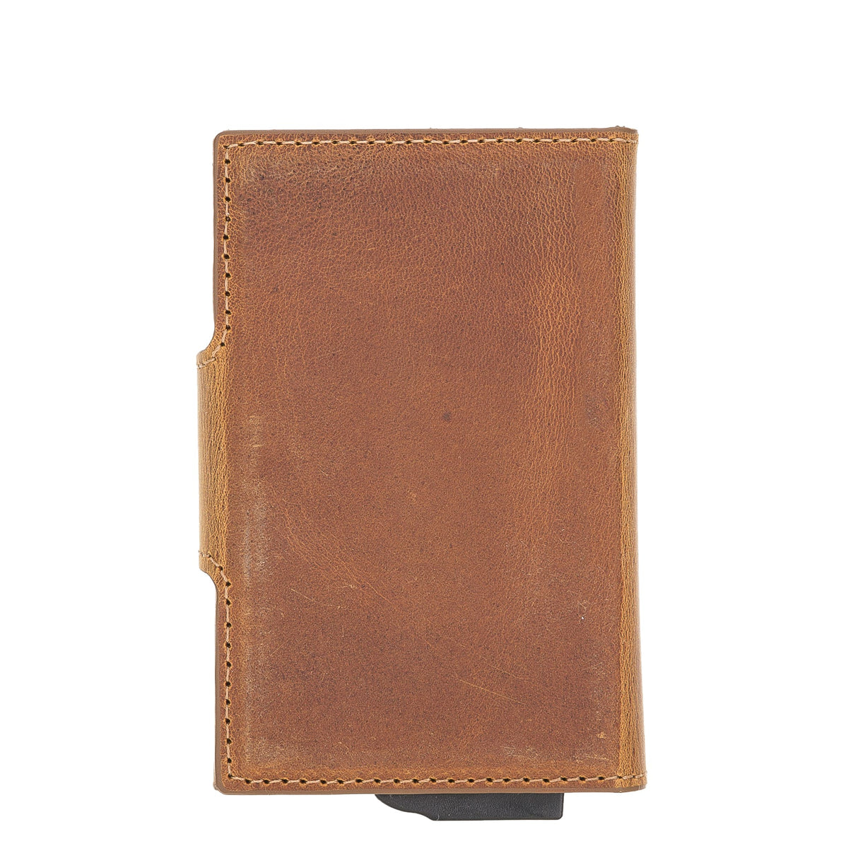 Premium RFID Blocking Leather Card Holder with Pop-Up Feature