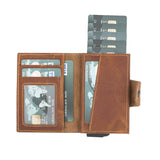 Premium RFID Blocking Leather Card Holder with Pop-Up Feature