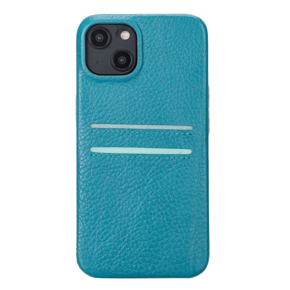 iPhone 15 Snap-on Leather Wallet Case