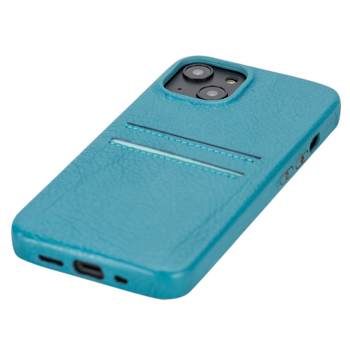iPhone 15 Snap-on Leather Wallet Case
