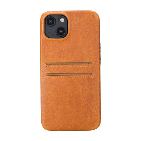 iPhone 15 Snap-on Leather Wallet Case