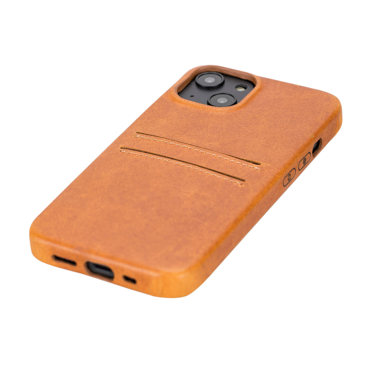 iPhone 15 Snap-on Leather Wallet Case