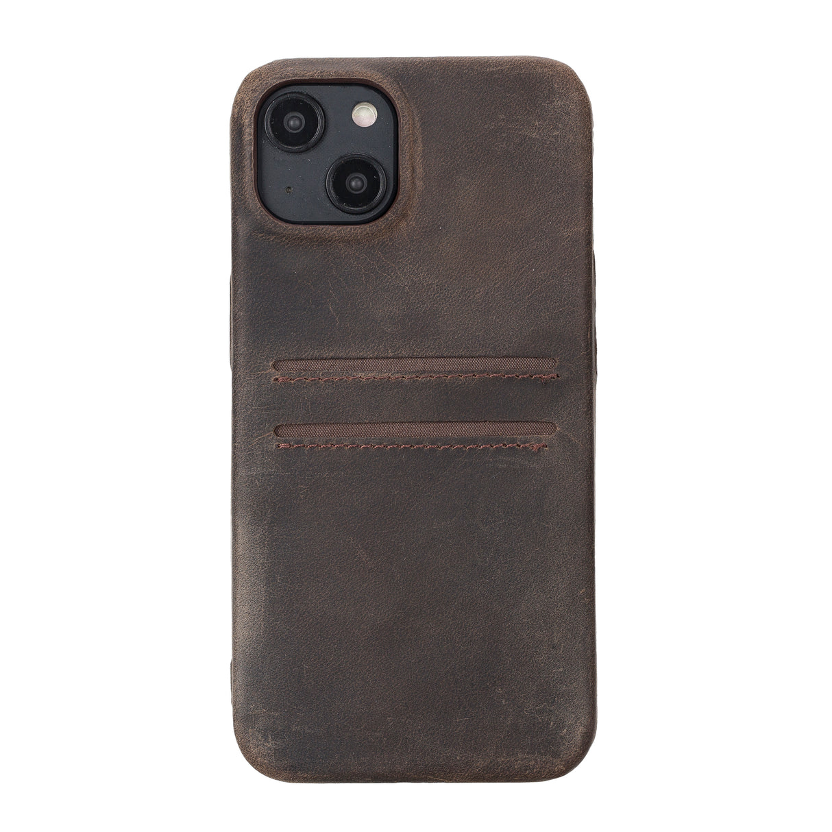 iPhone 15 Snap-on Leather Wallet Case