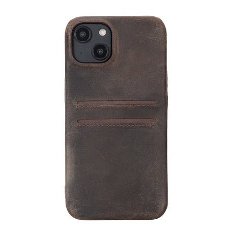 iPhone 15 Snap-on Leather Wallet Case