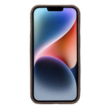iPhone 15 Snap-on Leather Wallet Case