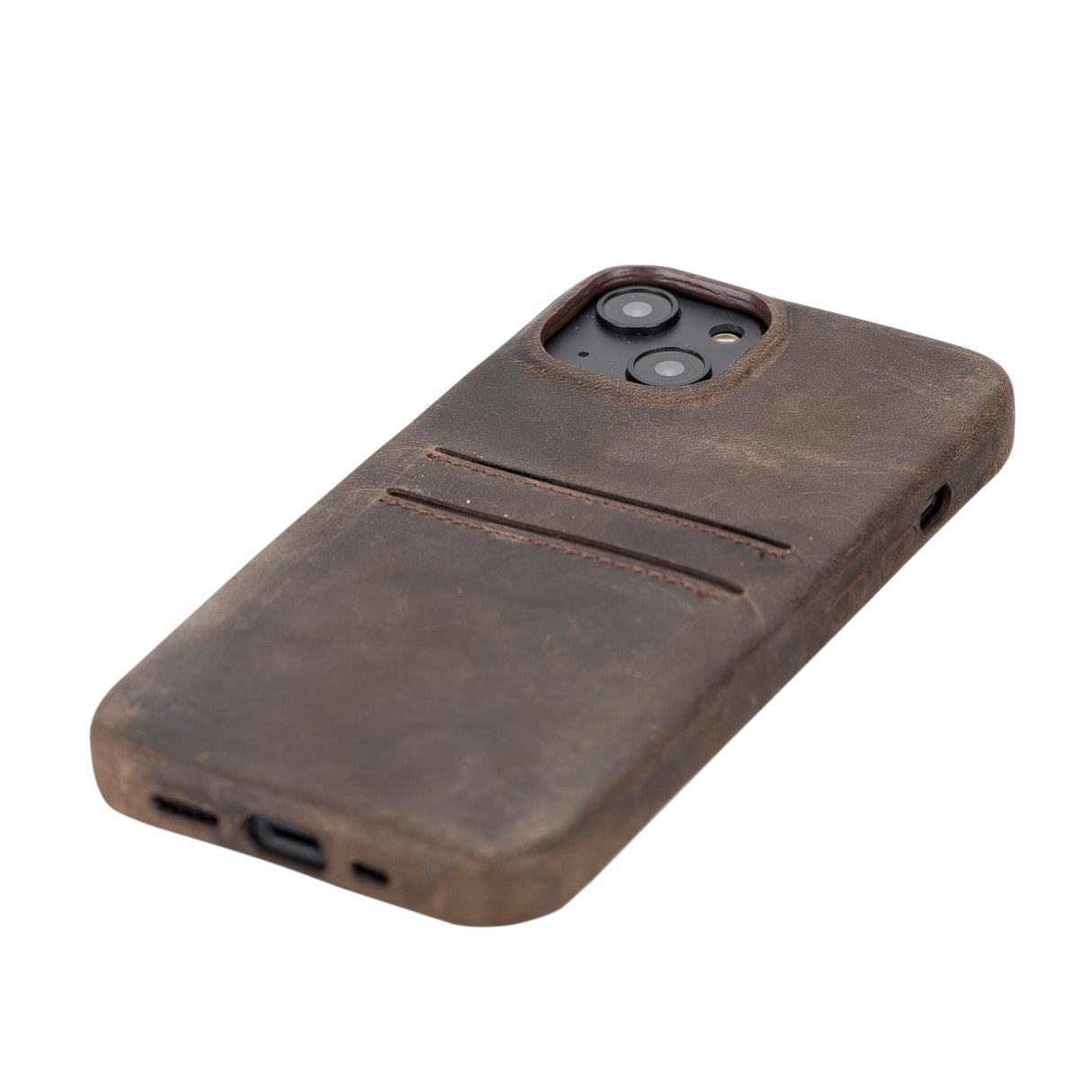 iPhone 15 Snap-on Leather Wallet Case