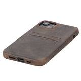 iPhone 15 Plus Leather Snap-On Wallet Phone case