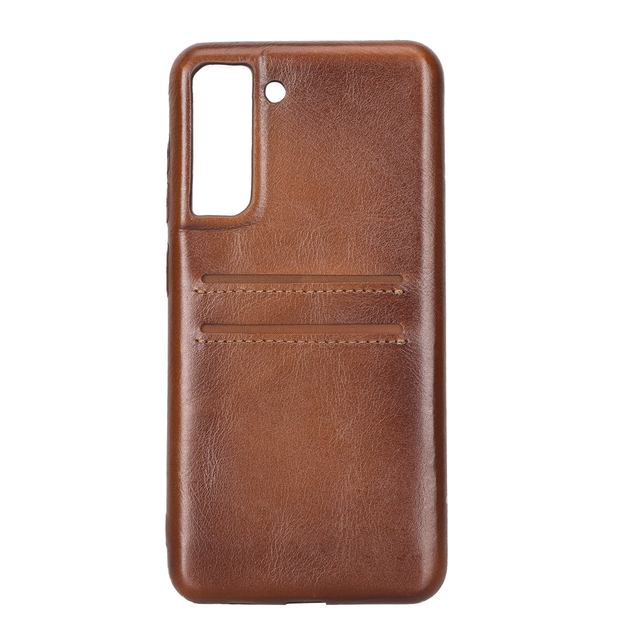 Samsung Galaxy S21 FE Snap-on Full Cover Leather Case with Credit Card Slots