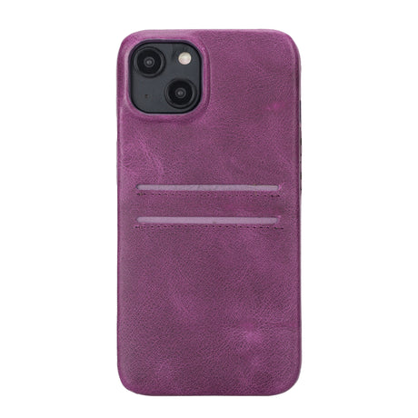 iPhone 15 Snap-on Leather Wallet Case
