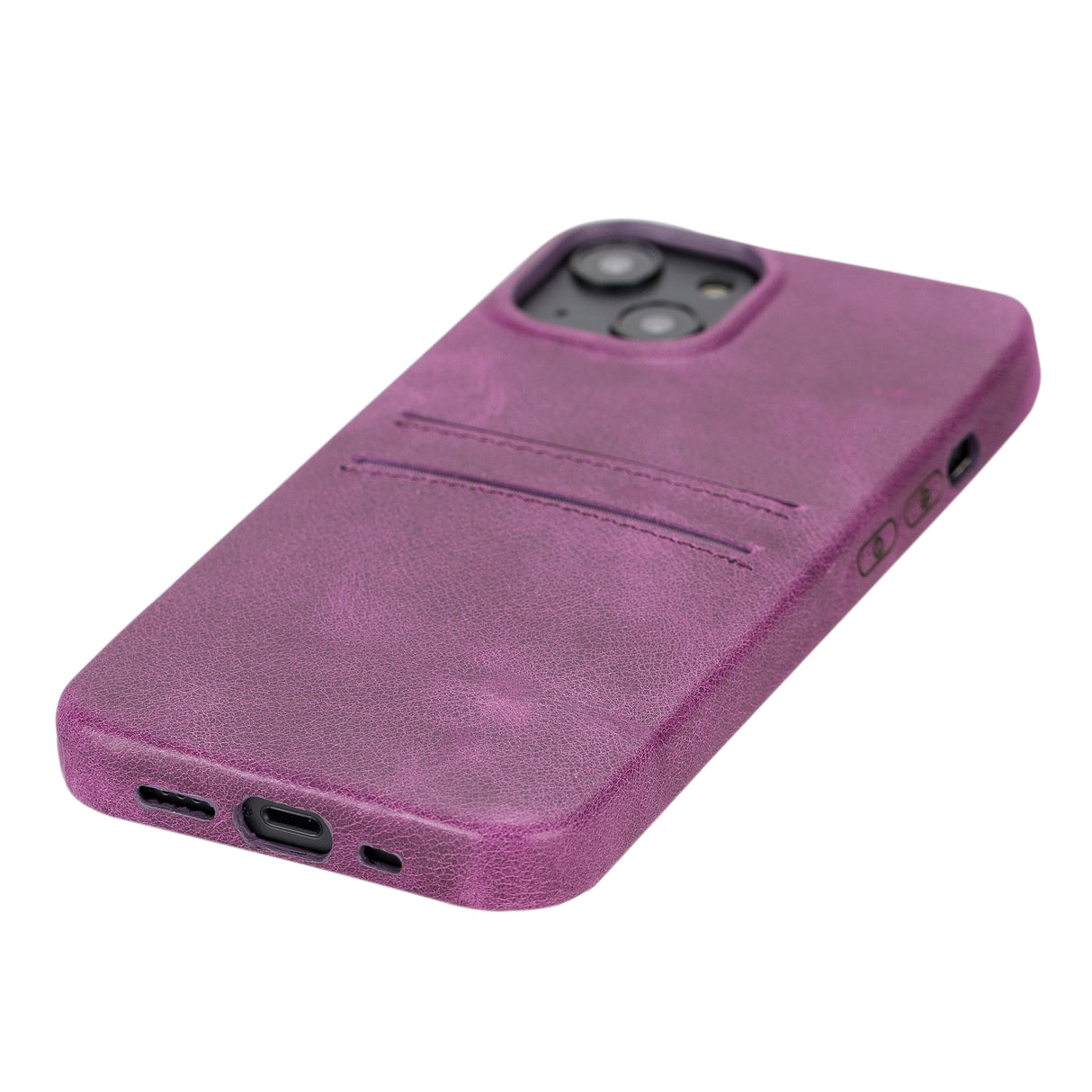 iPhone 15 Snap-on Leather Wallet Case