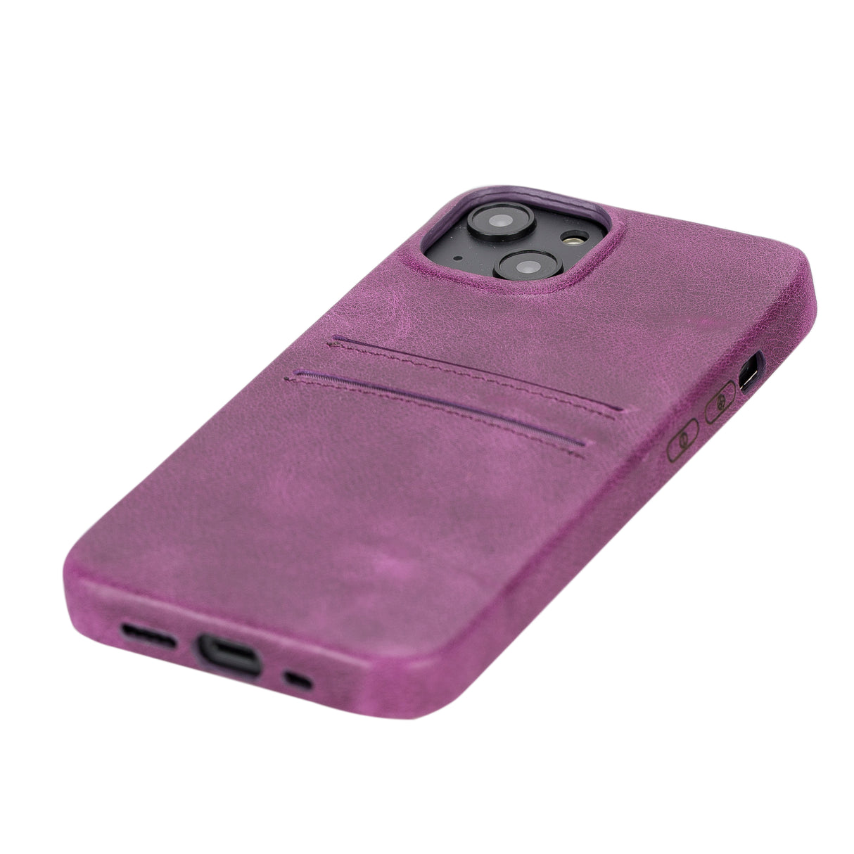 iPhone 15 Snap-on Leather Wallet Case