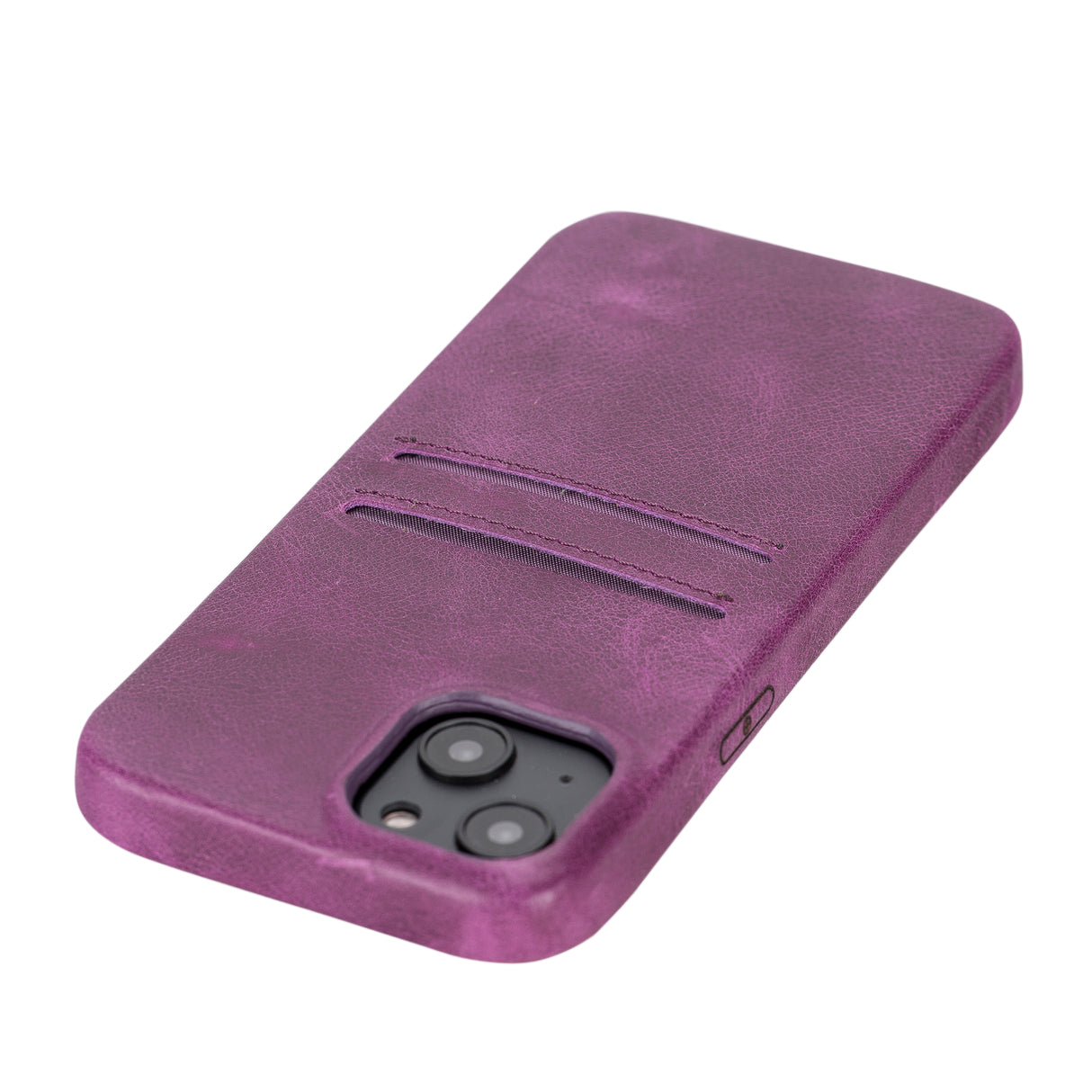 iPhone 15 Snap-on Leather Wallet Case