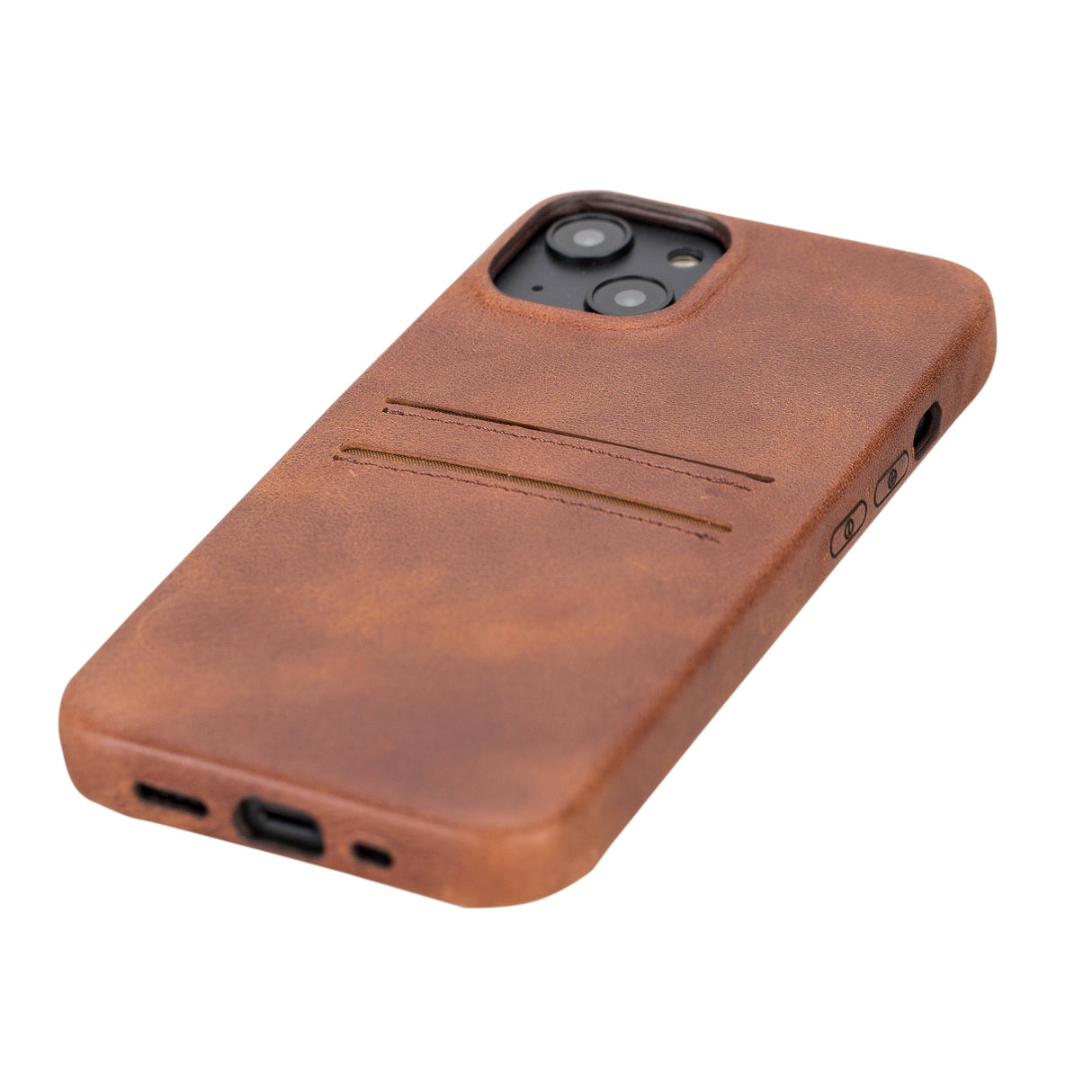 iPhone 14 Snap-on Leather Wallet Case