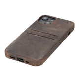 iPhone 14 Snap-on Leather Wallet Case