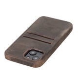 iPhone 14 Snap-on Leather Wallet Case