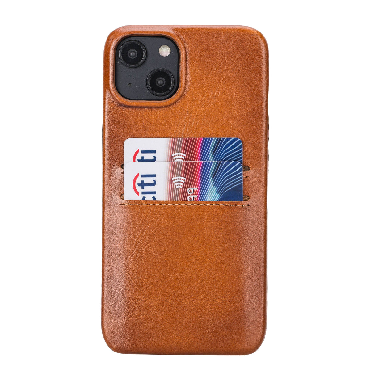 iPhone 14 Snap-on Leather Wallet Case