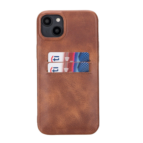 iPhone 14 Plus Leather Snap-On wallet case