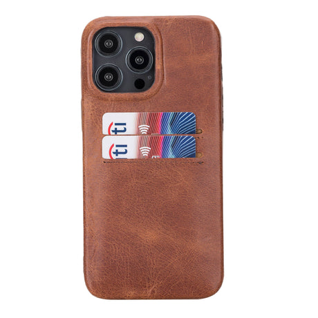 iPhone 14 Pro Max Leather Snap-on wallet case