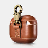 AirPods 3 Leather Protective Case Cover with Hook by Hardiston - premium AirPods Cases