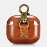 AirPods 3 Leather Protective Case Cover with Hook by Hardiston - premium AirPods Cases