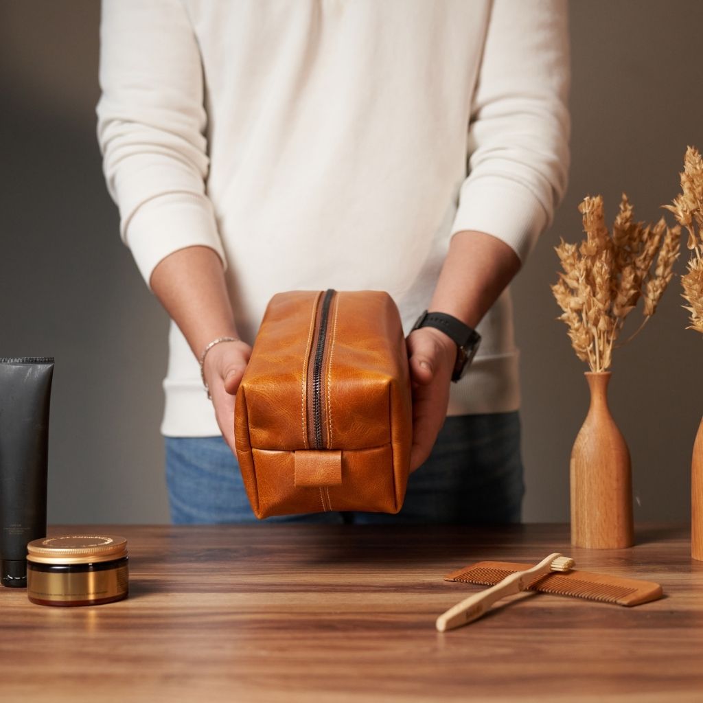 Leather Dopp Kit