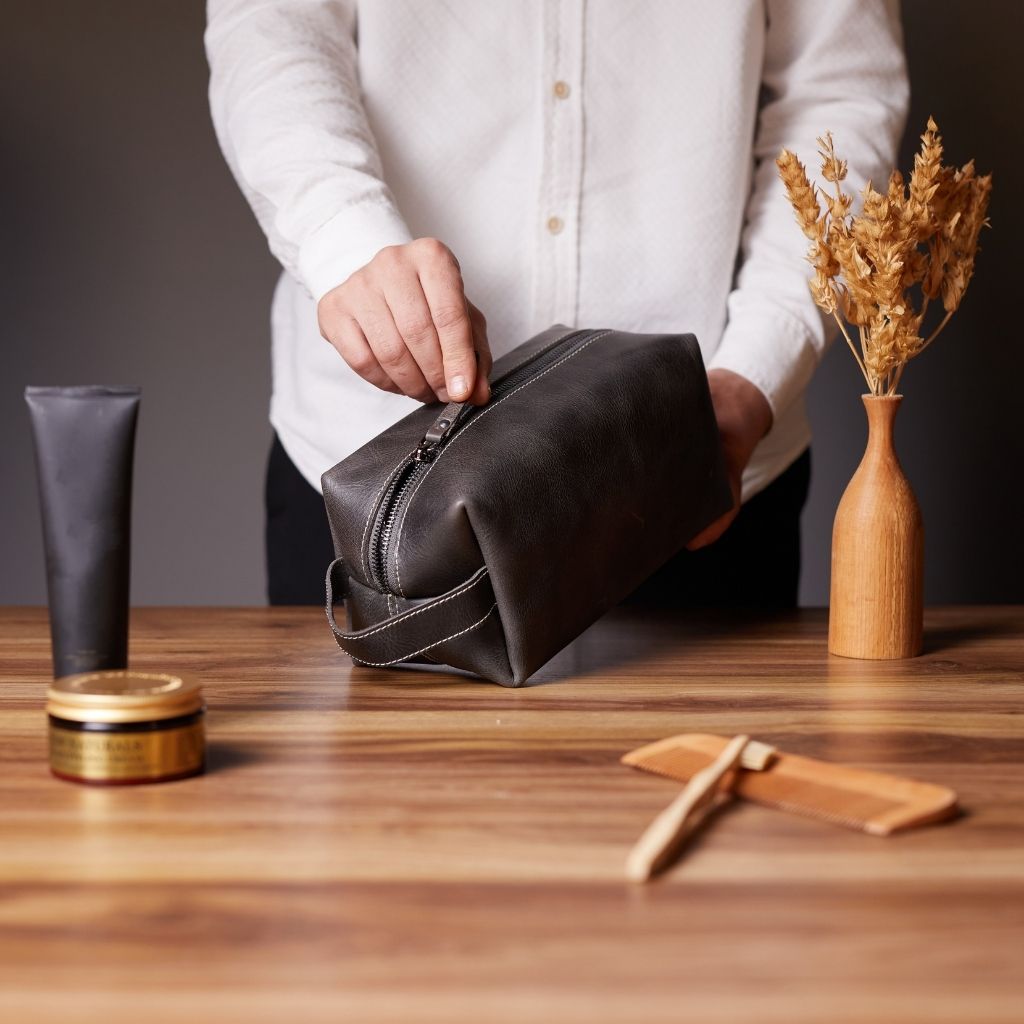 Leather Dopp Kit
