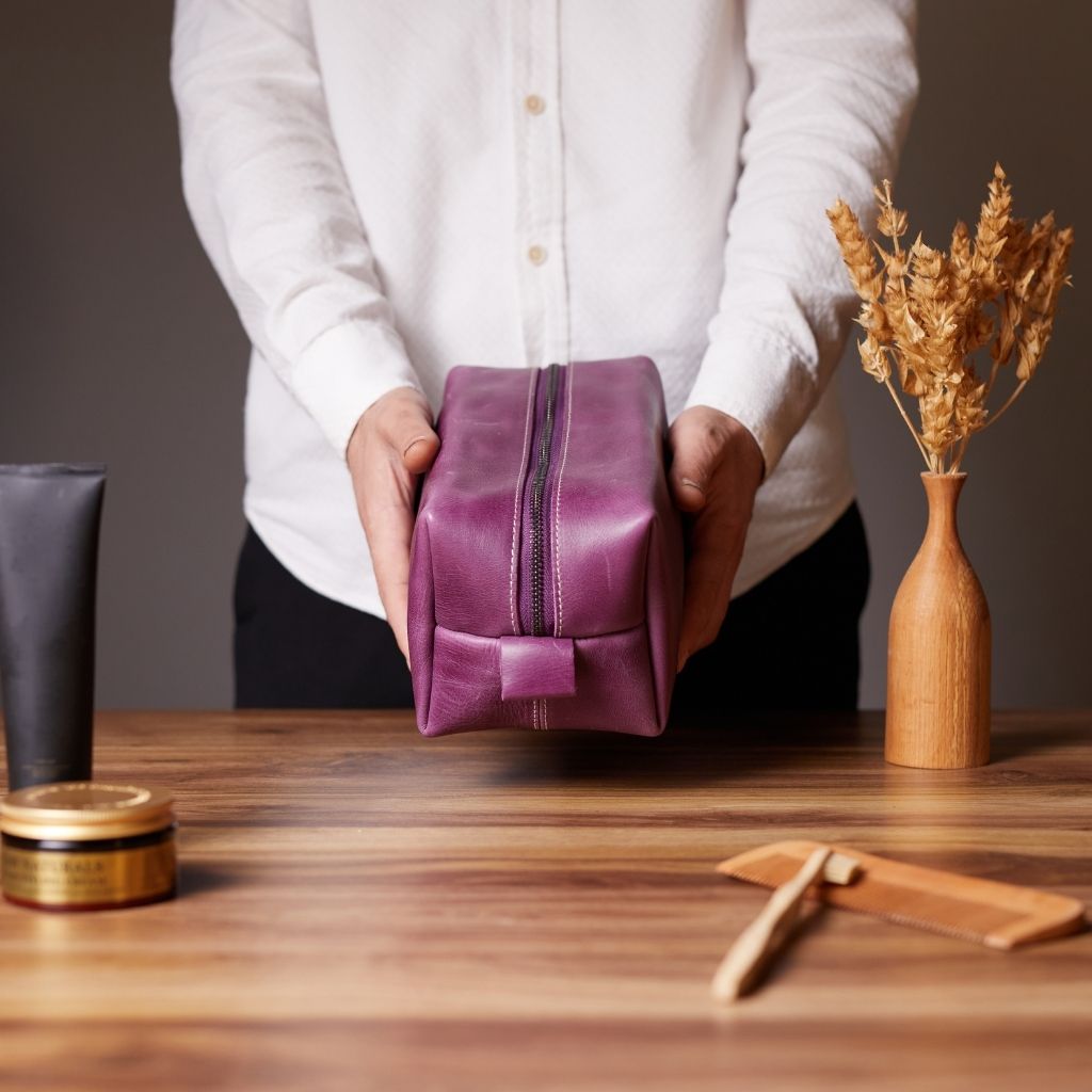 Leather Dopp Kit