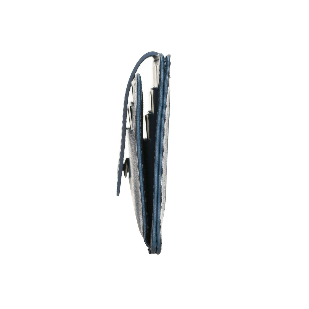 Elegant Leather Card Holder with Snap Closure and Dual ID Windows by Hardiston - premium Card Holders