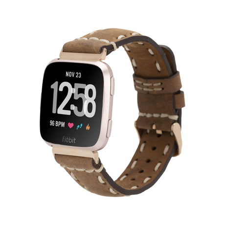 Full Stitch Leather Band for Fitbit Watch by Hardiston - premium Watch Bands - Fitbit
