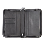 Handcrafted Leather Zipped Passport Holder with Wristlet by Hardiston - premium Passport Cases