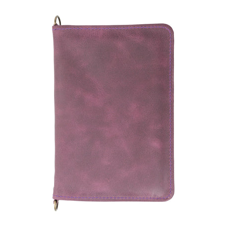 Handcrafted Leather Zipped Passport Holder with Wristlet by Hardiston - premium Passport Cases