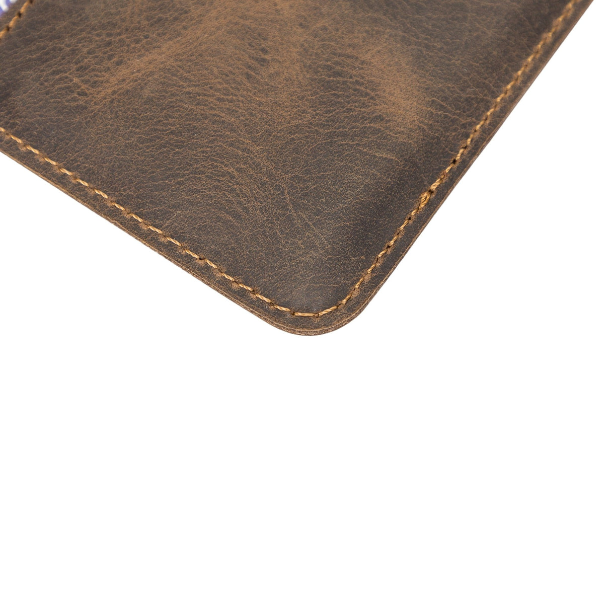 Handmade Genuine Leather Bi - Fold Card Holder by Hardiston - premium Card Holders