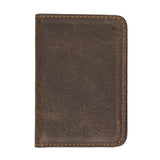 Handmade Genuine Leather Bi - Fold Card Holder by Hardiston - premium Card Holders