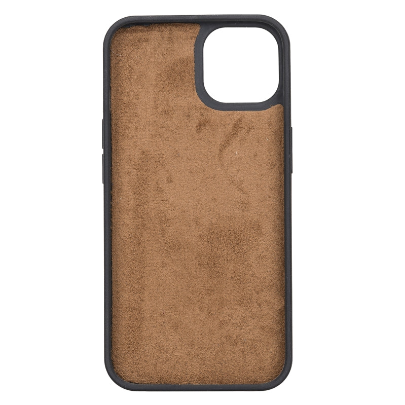 iPhone 13 Brown Leather Detachable Dual 2-in-1 Wallet Case with Card Holder and MagSafe - Hardiston - 8