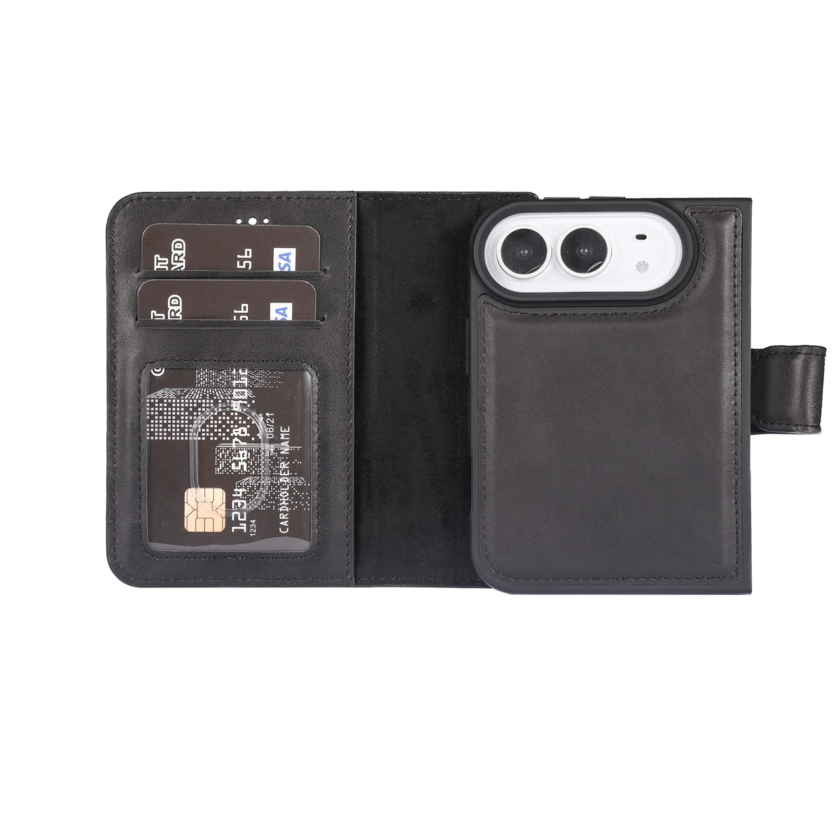 iPhone Duo Magnet Wallet Case – Detachable Leather, MagSafe & RFID