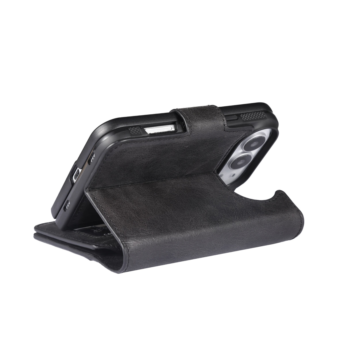 iPhone Duo Double Wallet Case – Handmade Leather, MagSafe & RFID