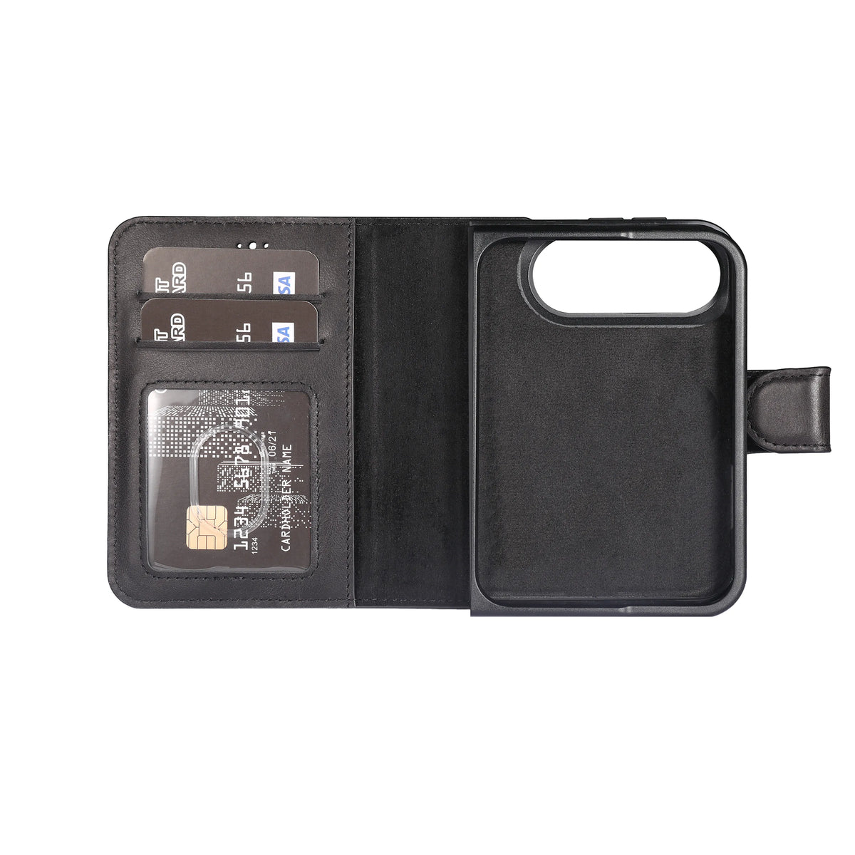 iPhone Duo Magnet Wallet Case – Detachable Leather, MagSafe & RFID