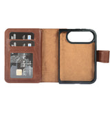 iPhone Duo Double Wallet Case – Handmade Leather, MagSafe & RFID