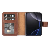 iPhone Duo Double Wallet Case – Handmade Leather, MagSafe & RFID