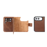iPhone Duo Double Wallet Case – Handmade Leather, MagSafe & RFID