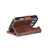 iPhone Duo Double Wallet Case – Handmade Leather, MagSafe & RFID