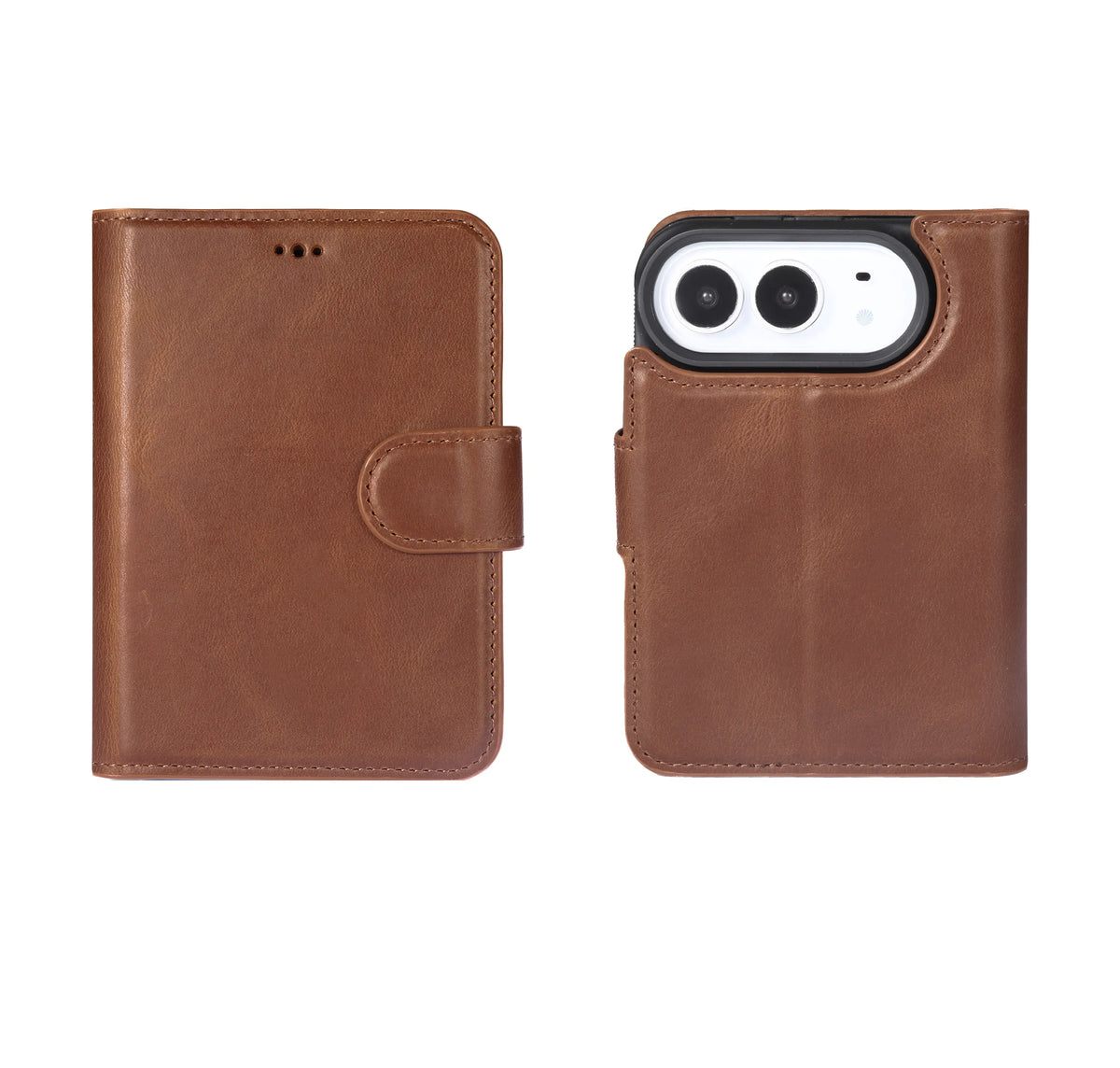 iPhone Duo Magnet Wallet Case – Detachable Leather, MagSafe & RFID