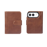 iPhone Duo Double Wallet Case – Handmade Leather, MagSafe & RFID