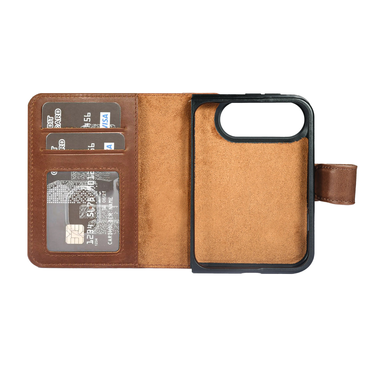 iPhone Duo Magnet Wallet Case – Detachable Leather, MagSafe & RFID