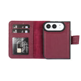 iPhone Duo Double Wallet Case – Handmade Leather, MagSafe & RFID