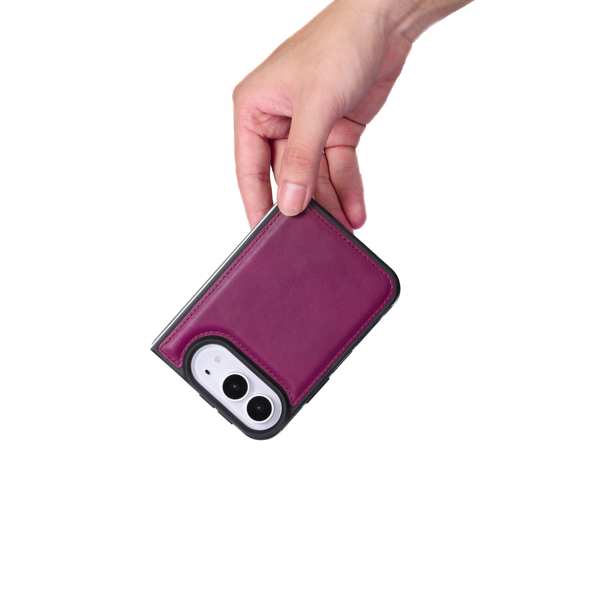 iPhone Duo Double Wallet Case – Handmade Leather, MagSafe & RFID