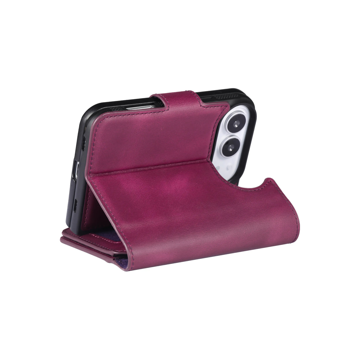 iPhone Duo Double Wallet Case – Handmade Leather, MagSafe & RFID