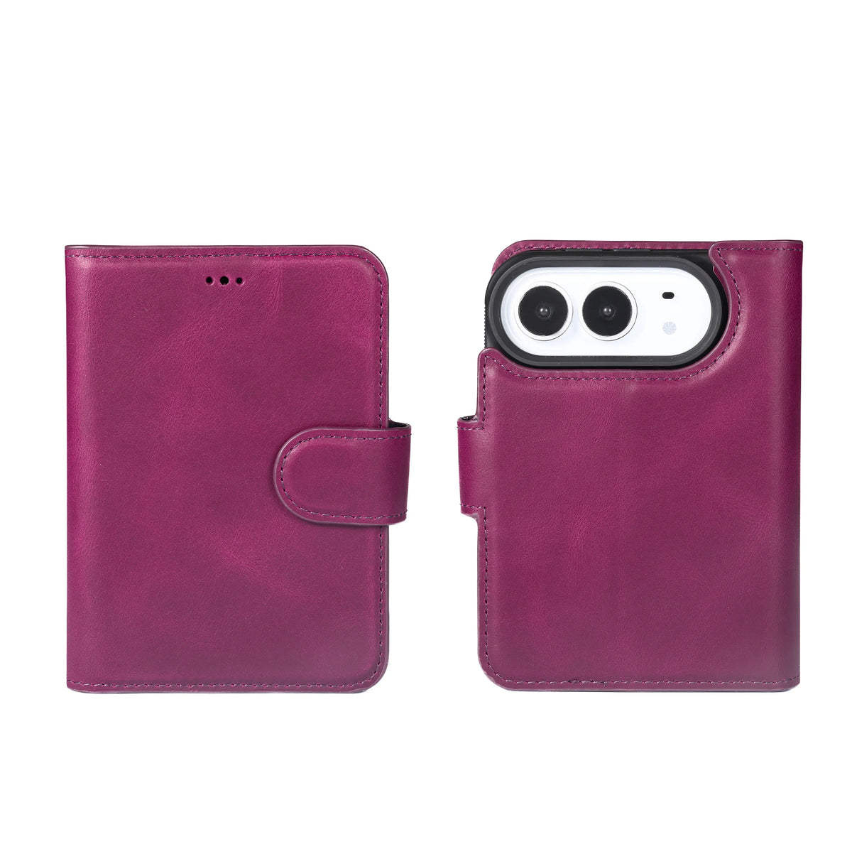 iPhone Duo Magnet Wallet Case – Detachable Leather, MagSafe & RFID