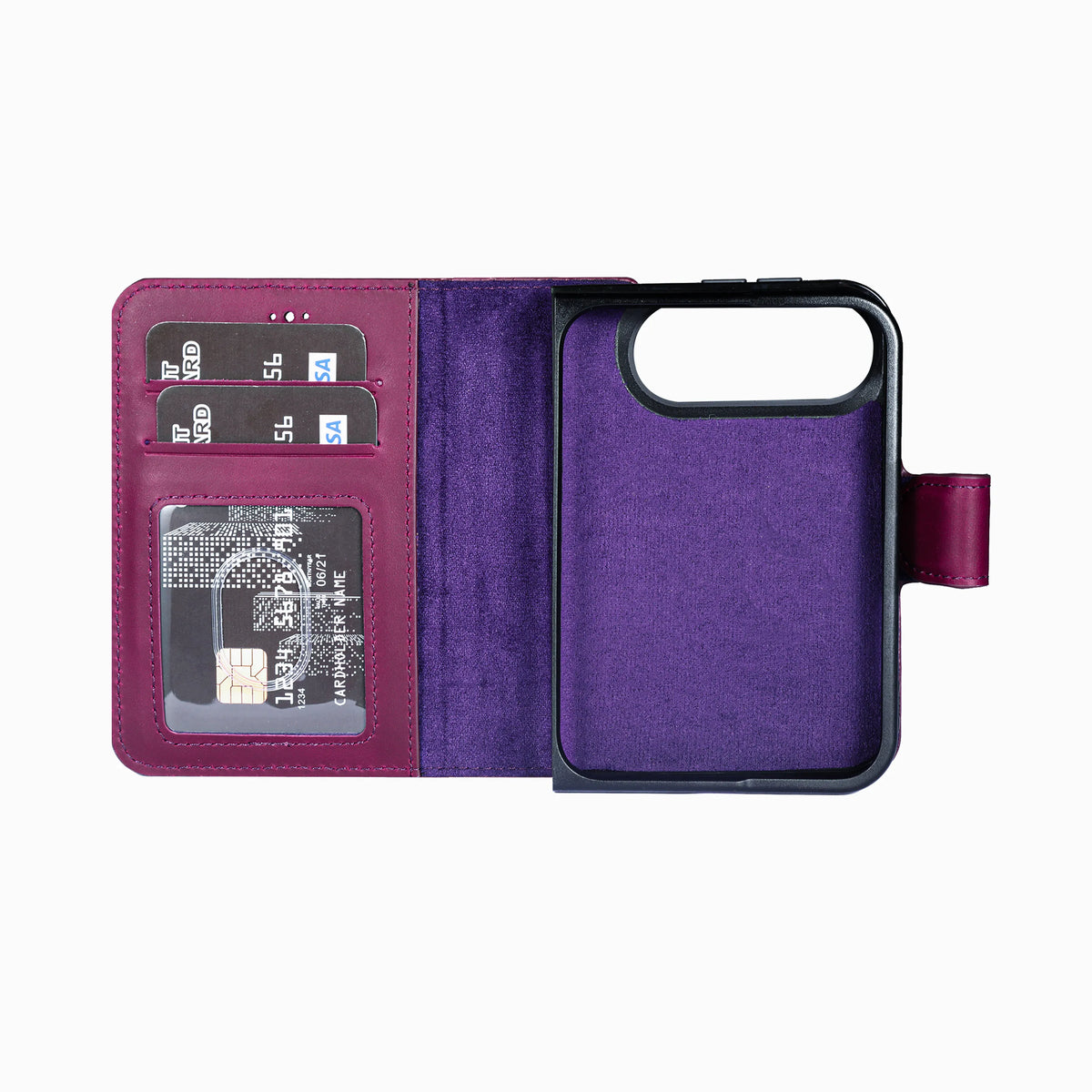 iPhone Duo Magnet Wallet Case – Detachable Leather, MagSafe & RFID
