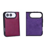iPhone Duo Double Wallet Case – Handmade Leather, MagSafe & RFID